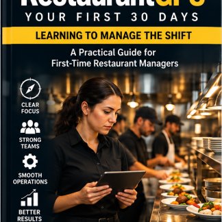 RestaurantGPS Your First 30 Days restaurant management training manual cover